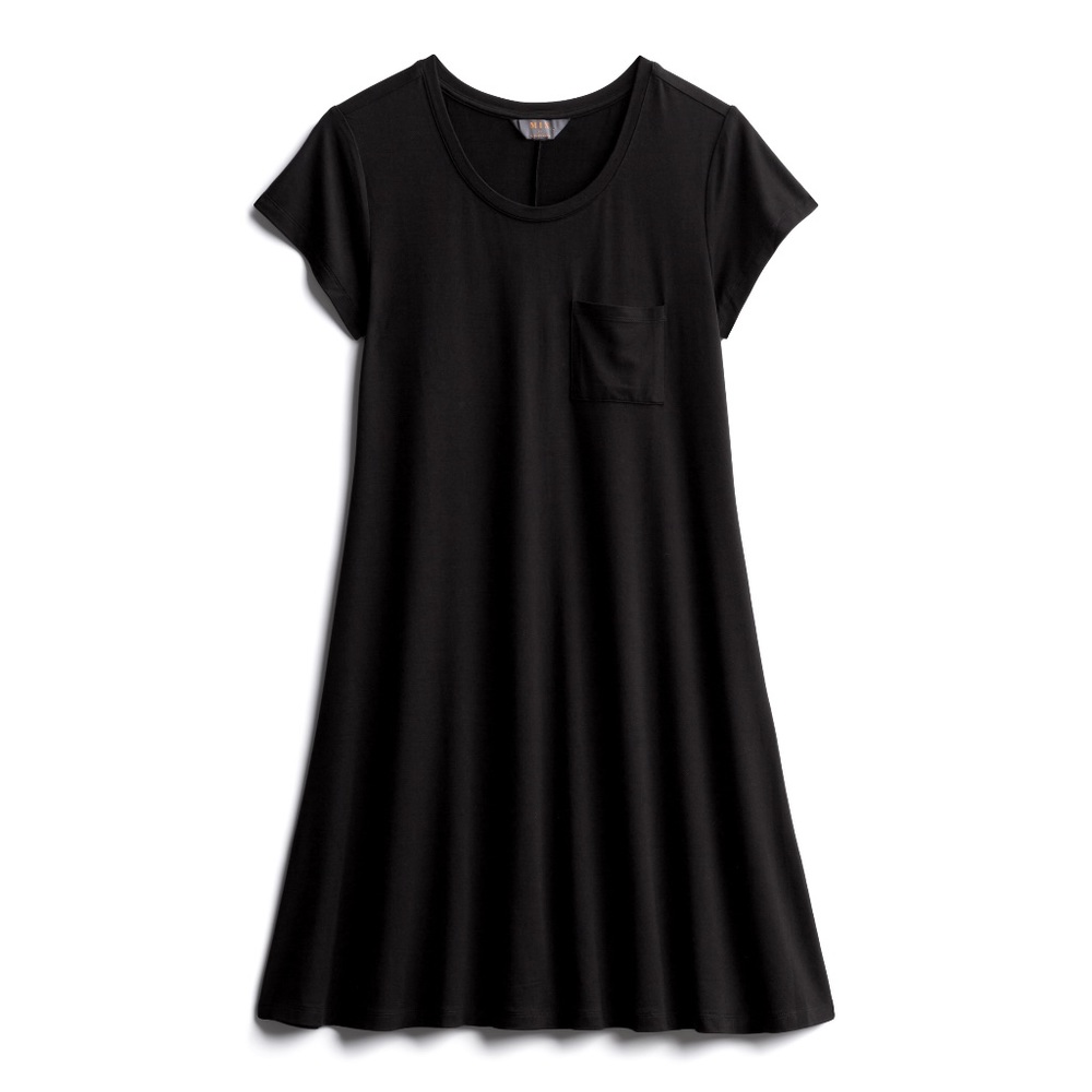 Black t-shirt dress